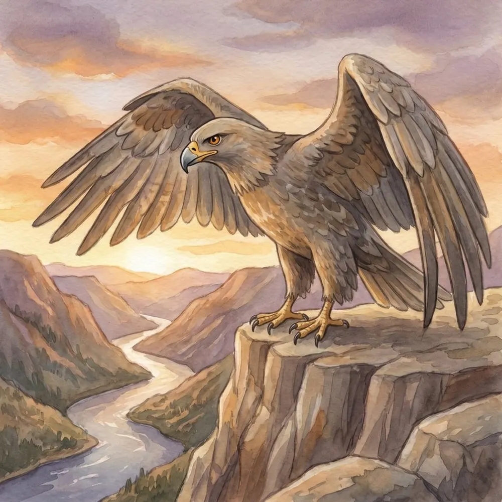 Rock Eagle, illustration from the Equandia bestiary