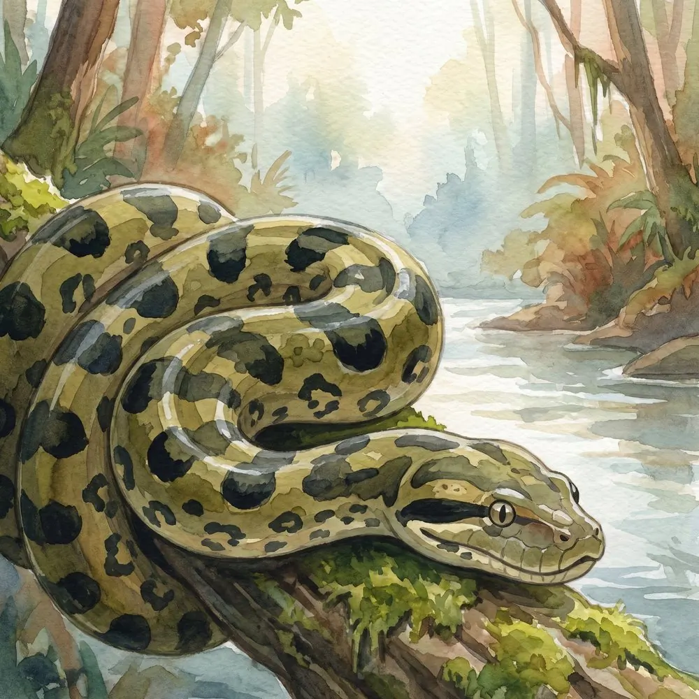 River Anaconda, illustration from the Equandia bestiary