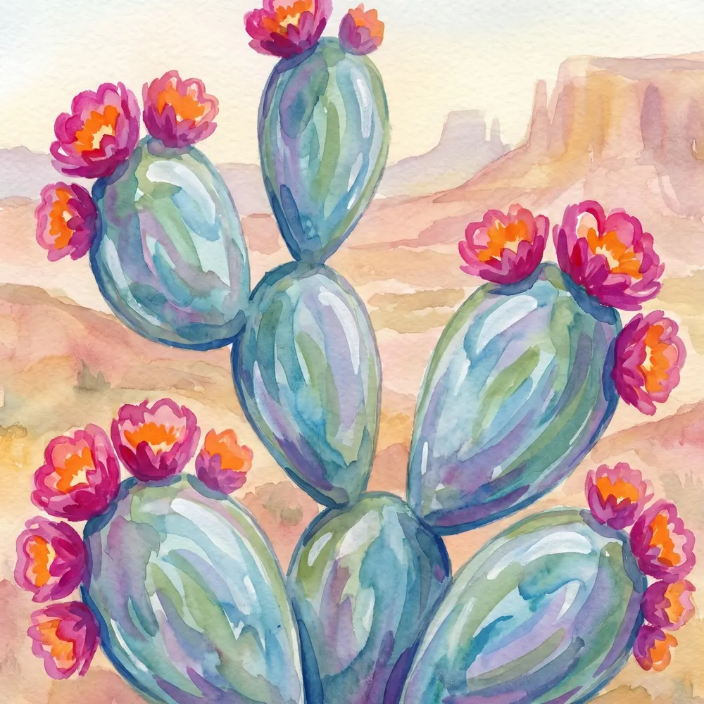Mirror Cactus, illustration from the Equandia bestiary