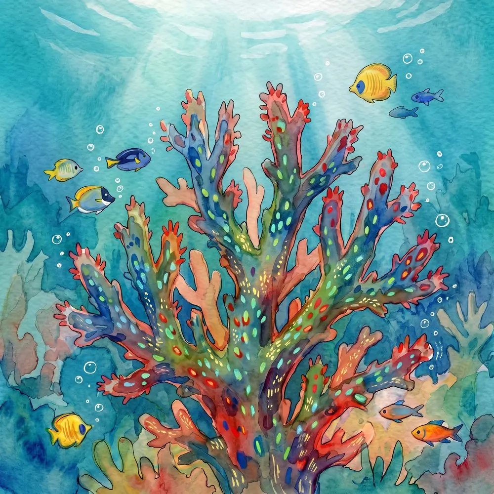 Seer Coral, illustration from the Equandia bestiary