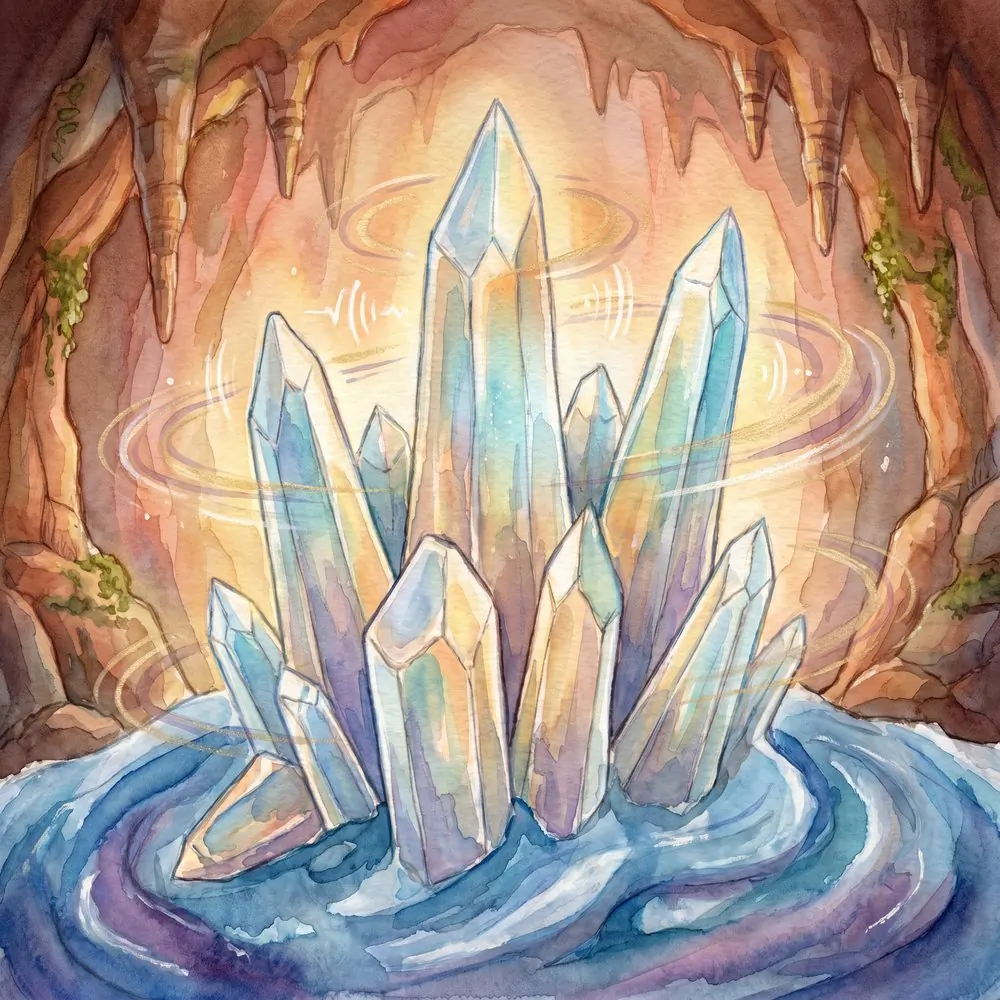 Singing Crystals, illustration from the Equandia bestiary