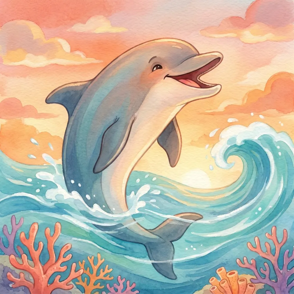 Singing Dolphin, illustration from the Equandia bestiary