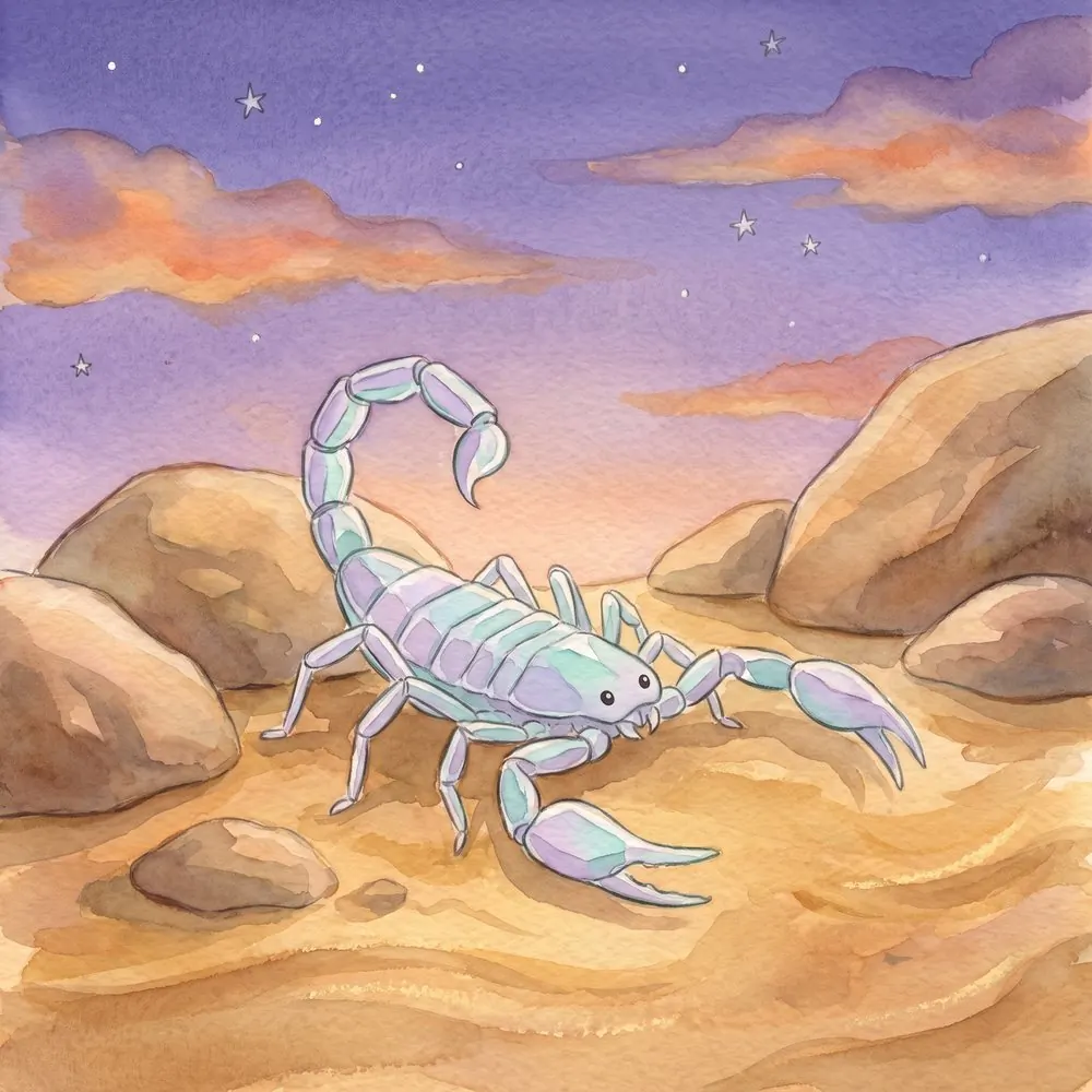 Crystal Scorpion, illustration from the Equandia bestiary