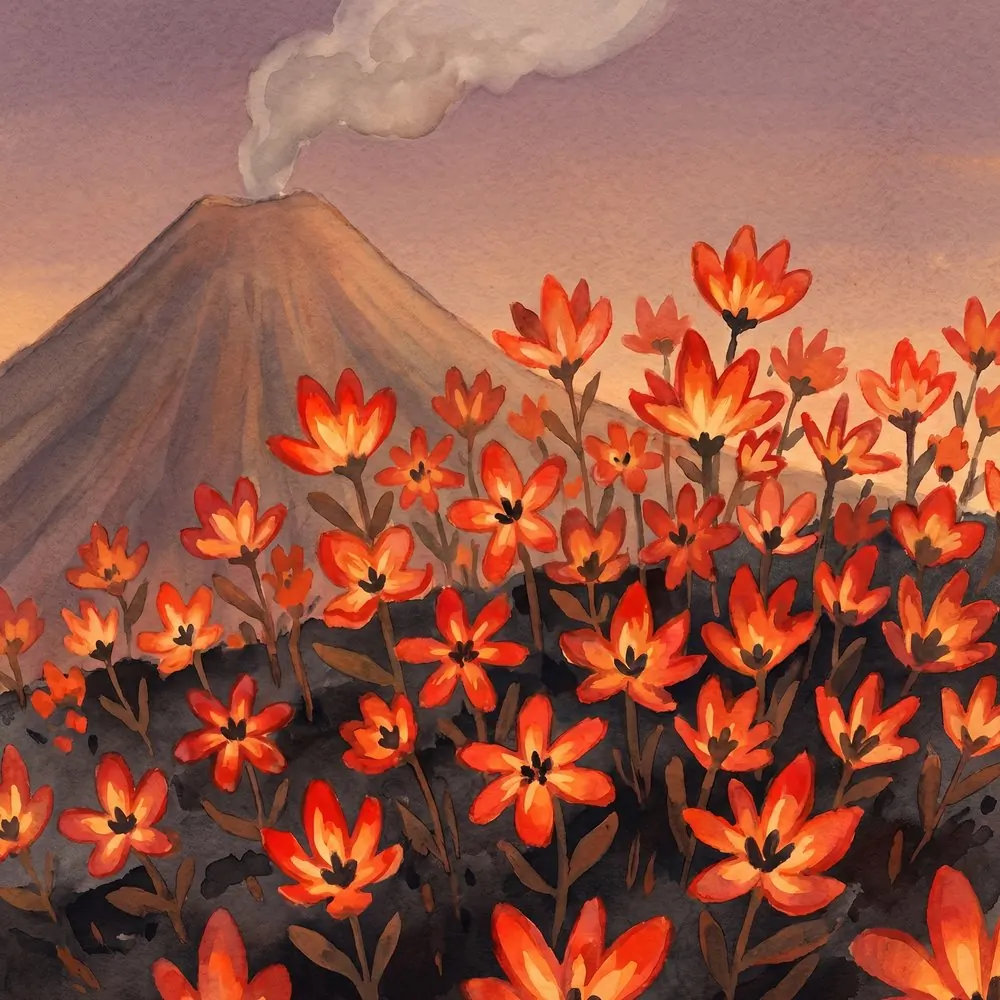 Ash Flowers, illustration from the Equandia bestiary
