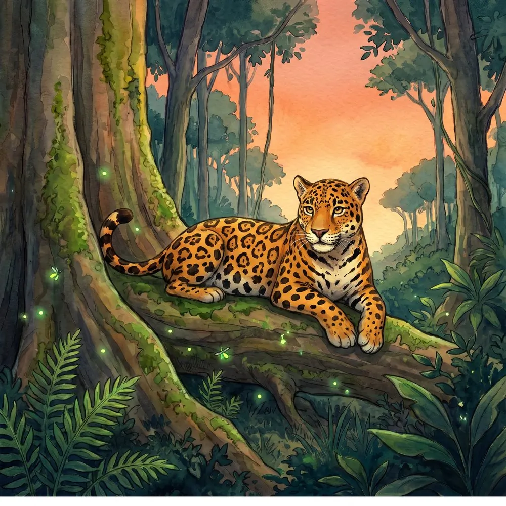 Shadow Jaguar, illustration from the Equandia bestiary
