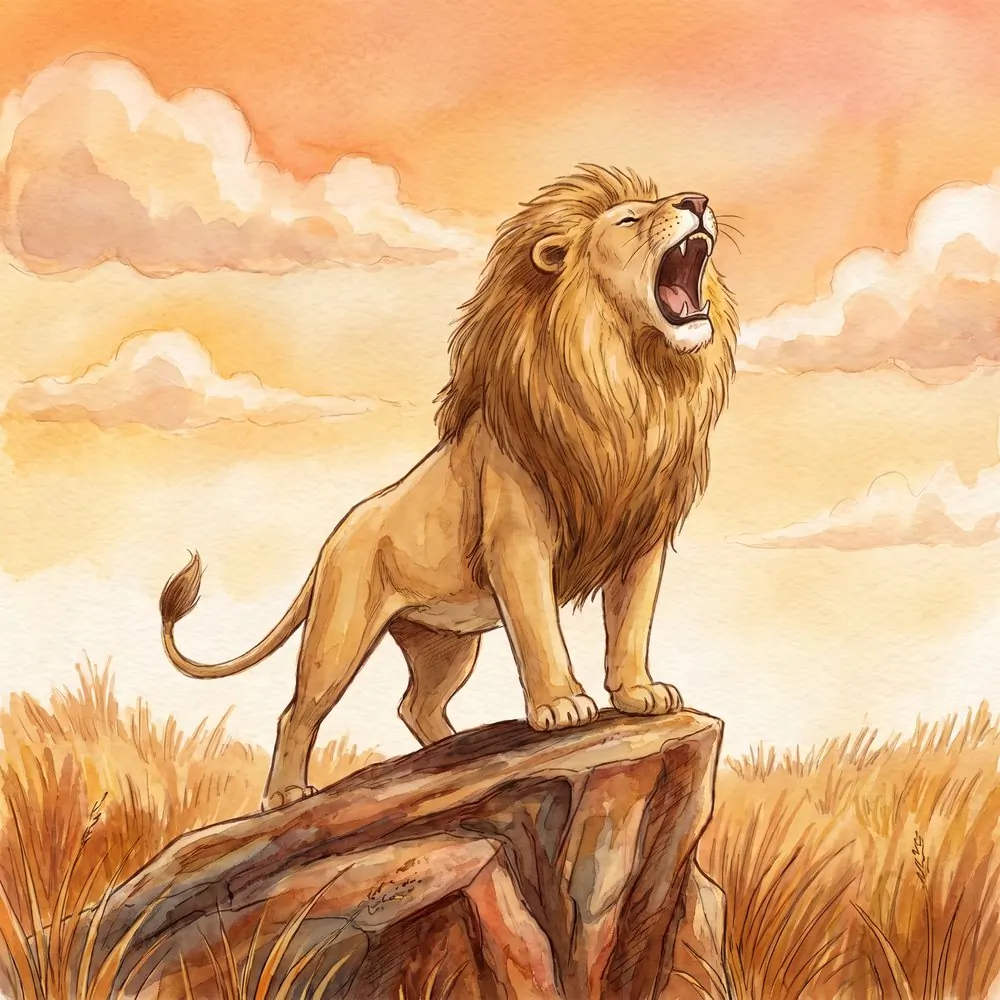 Messenger Lions, illustration from the Equandia bestiary