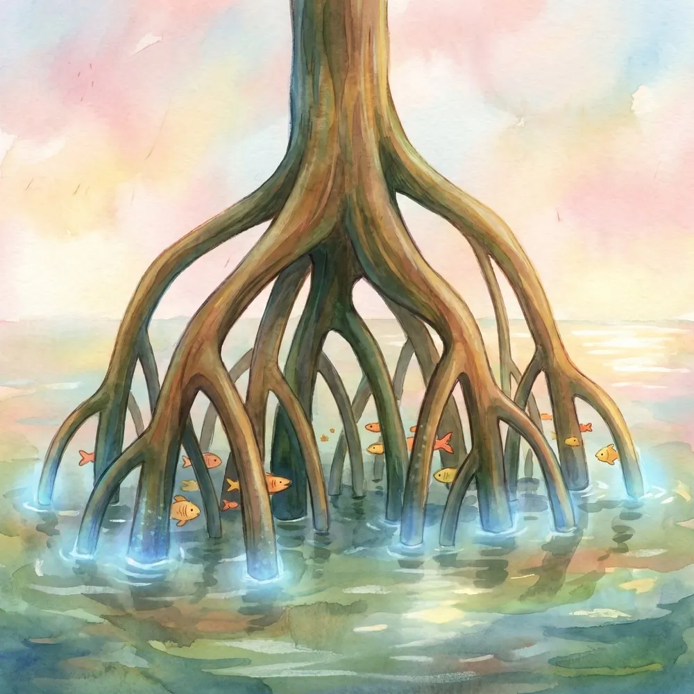 Guardian Mangrove, illustration from the Equandia bestiary