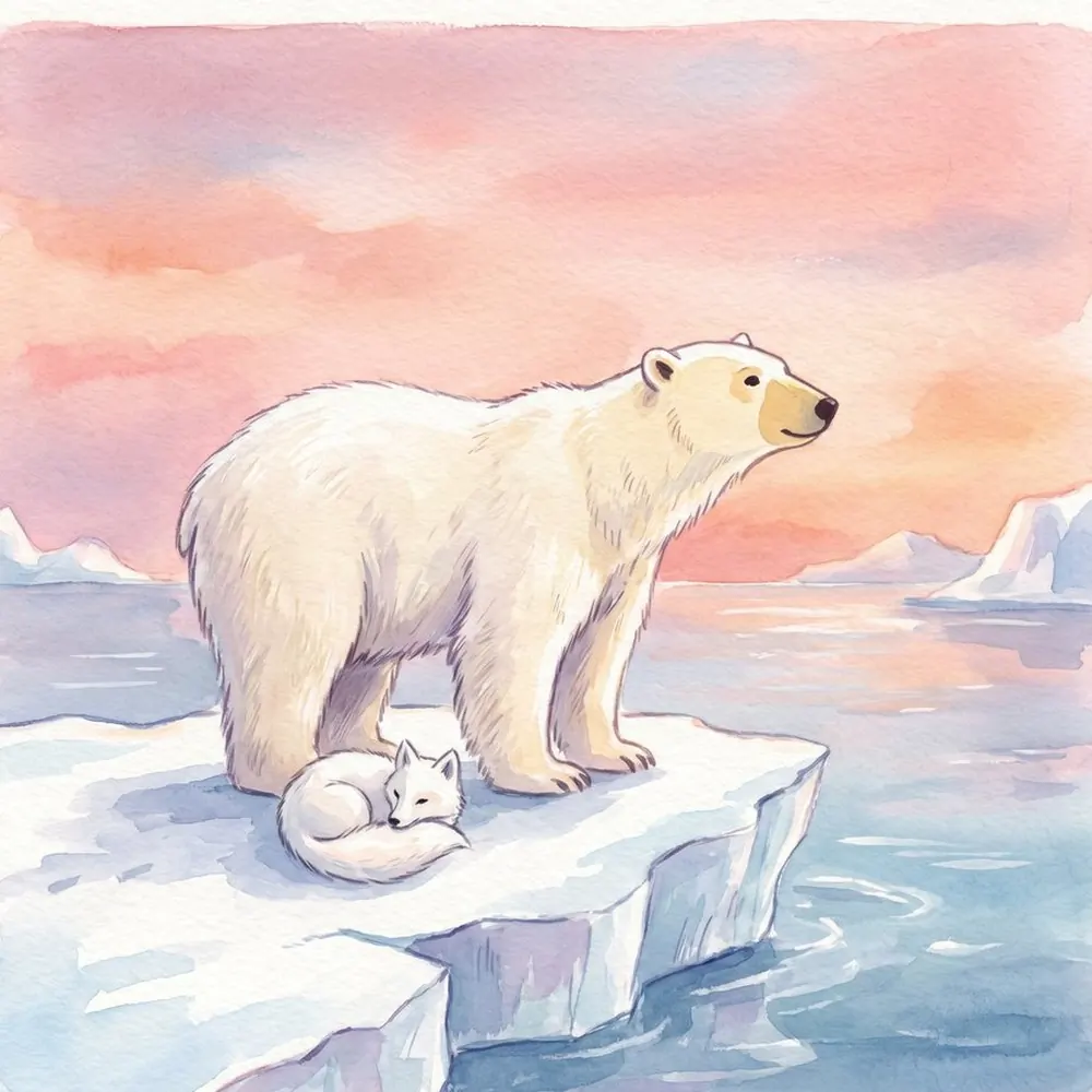 Watchman Polar Bear, illustration from the Equandia bestiary