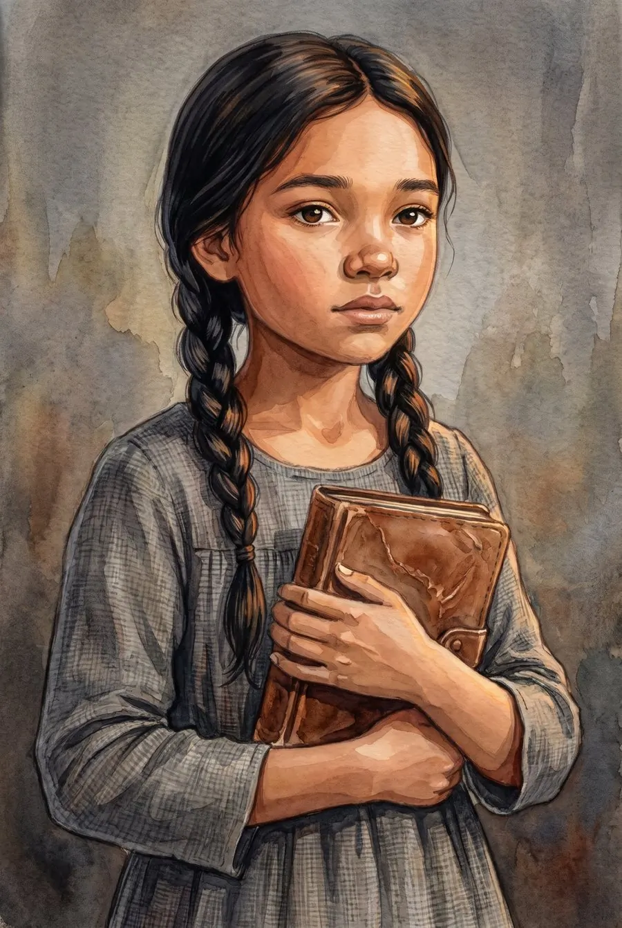 Ana Méndez, the girl who wrote the diaries, portrait