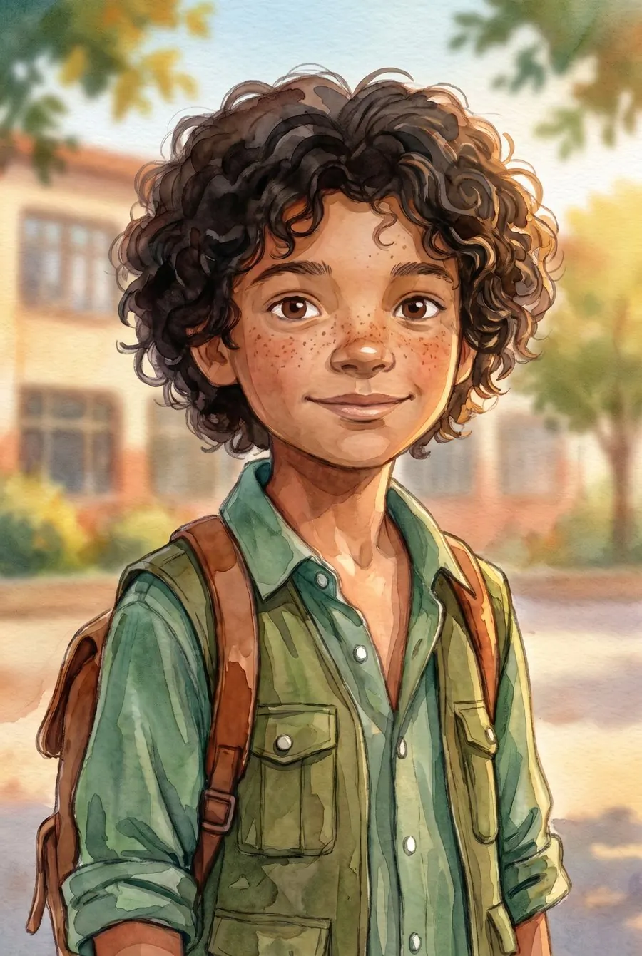 Mateo, Luna's classmate, portrait